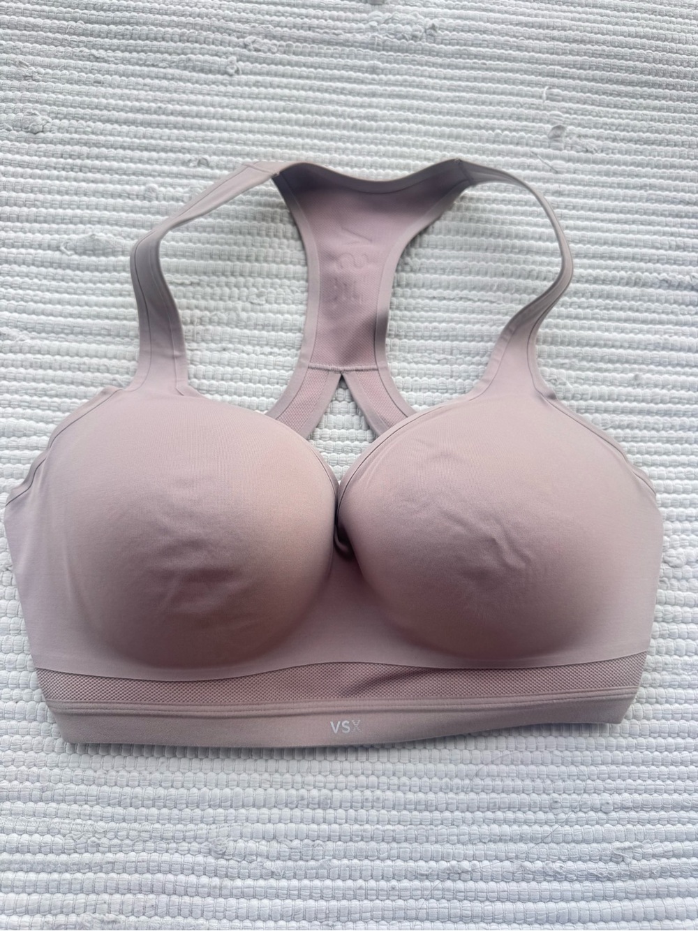 Victoria’s Secret VSX Incredible Plunge Sports Bra 36DD NWT Taupe - Picture 2 of 10